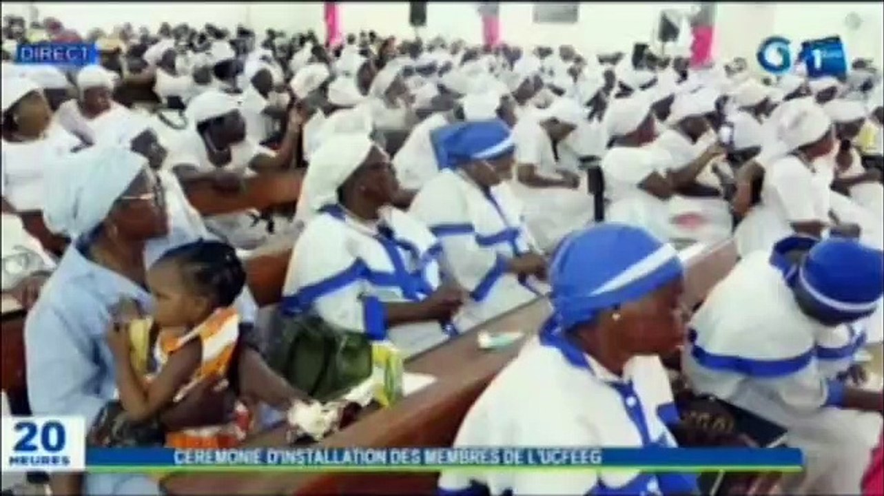 RTG - Cérémonie d’installation des membres de l’UCFEEG à Libreville par la présidente des femmes