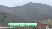 The scene of Kobe Bryant's helicopter crash