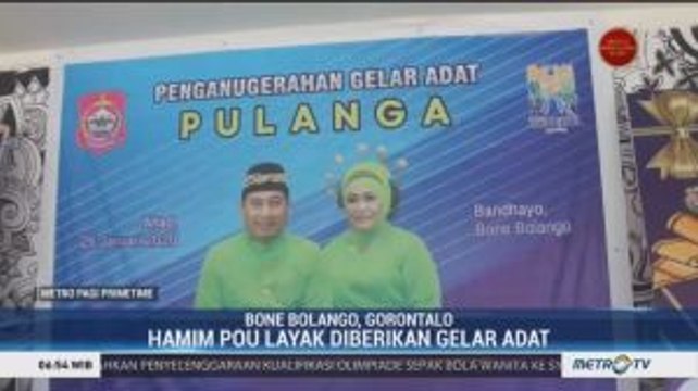 Pemberian Gelar Adat Bagi Bupati Bone Bolango