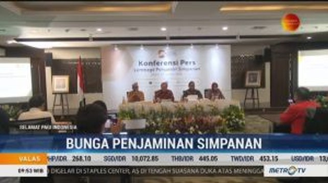 LPS Turunkan Bunga Penjaminan Simpanan
