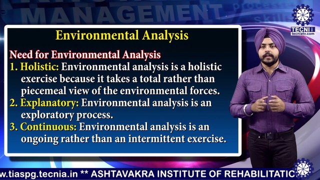 BBA || Mr. Inderpreet Singh || Concept Need And Characteristics of Environmental Analysis || TIAS || TECNIA TV