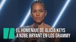 El homenaje de Alicia Keys a Kobe Bryant en los Grammy