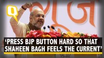 Press BJP Button So Hard That Shaheen Bagh Feels the Current: Shah | The Quint