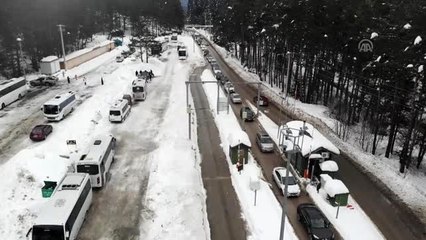 Abant'a hafta sonunda ziyaretçi akını