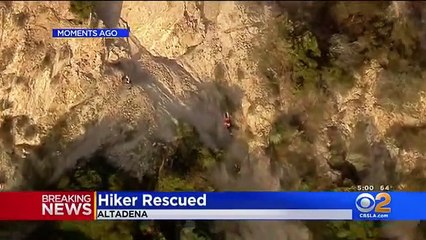 Download Video: Un sauvetage dramatique de deux randonneurs  à Altadena