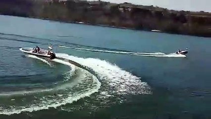 गांधी सागर बांध पर गणतंत्र दिवस का शानदार दृश्य, देखिए पानी पर कलाबाजियां