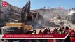 Elazığ Sürsürü'de deprem sonrası binanın yıkılma anı