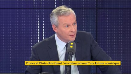 Taxe Gafa : "En tout état de cause, il y aura une taxation" des géants du numérique en 2020, "la France a tenu bon", affirme Bruno Le Maire