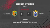 Resumen partido entre Llagostera y AE Prat Jornada 22 Segunda División B