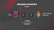 Resumen partido entre Leioa y Real Valladolid Promesas Jornada 22 Segunda División B