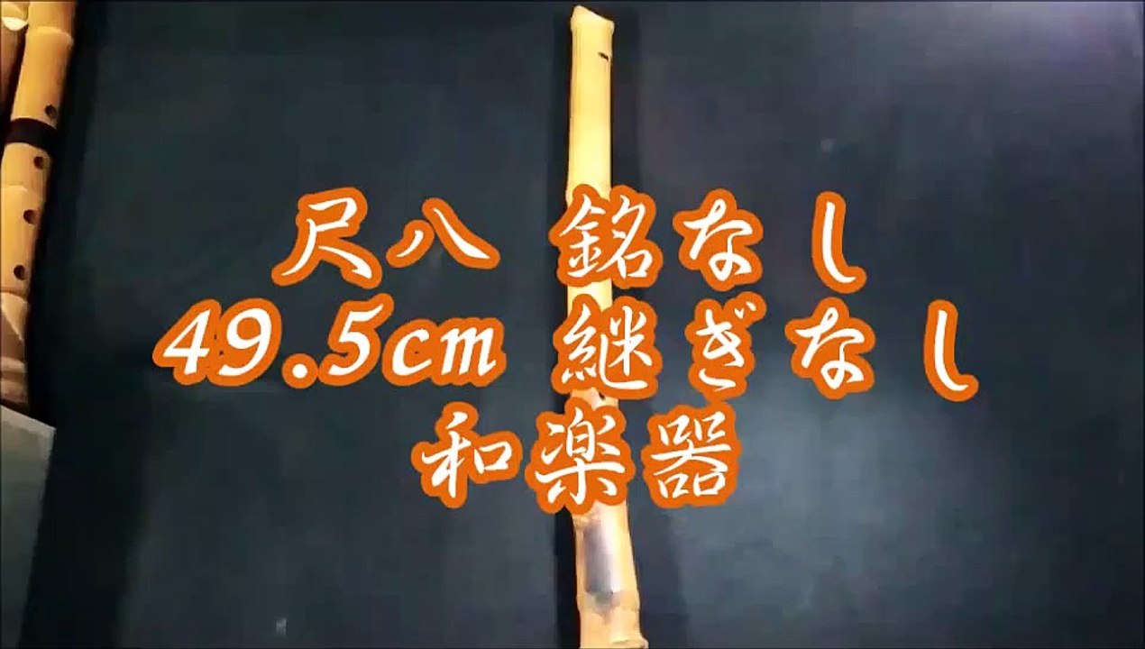 尺八 銘なし 49 5cm 継ぎなし 和楽器