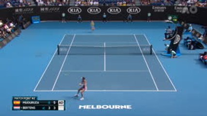 Download Video: Muguruza completes comfortable win over Bertens