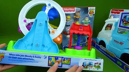 Video herunterladen: Fisher Price Little People Toy Story 4 Toys Camperground RV Buzz Lightyear Woody Toddler Kids Toys