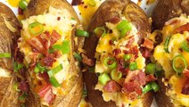 These Loaded Baked Potatoes Are Deliciously Cheesy