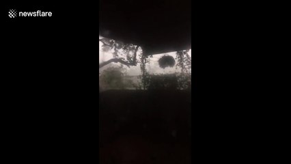 High winds form tornado in northern Vietnam during the Lunar New Year celebrations