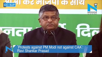 Shaheen Bagh textbook case of few hundred trying to suppress silent majority: Ravi Shankar Prasad