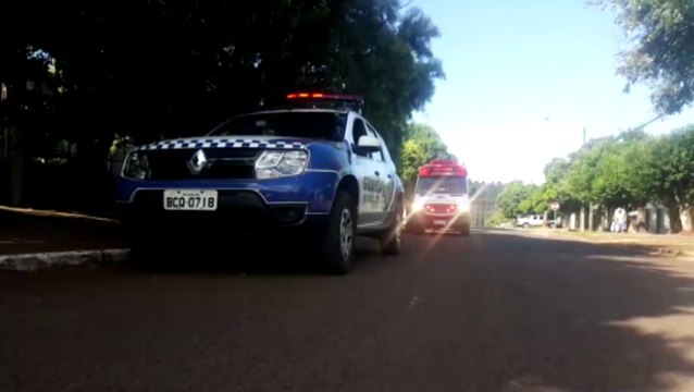 GM e Samu são acionados para atender homem em surto, no Bairro Santa Felicidade