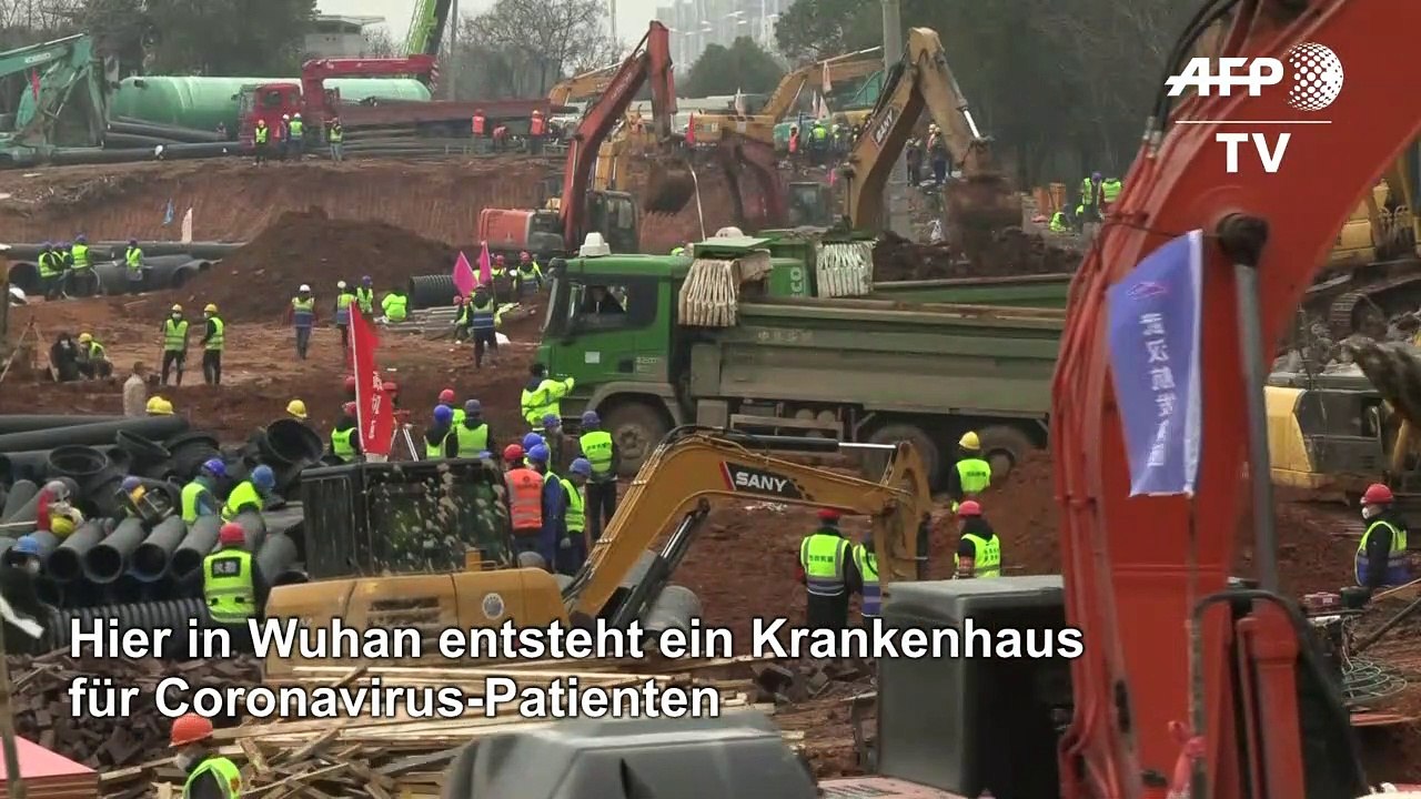 Coronavirus: Wuhan stampft Kliniken aus dem Boden