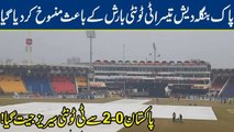 Pak vs Ban 3rd T20: Pakistan wins series as 3rd match canceled after rain