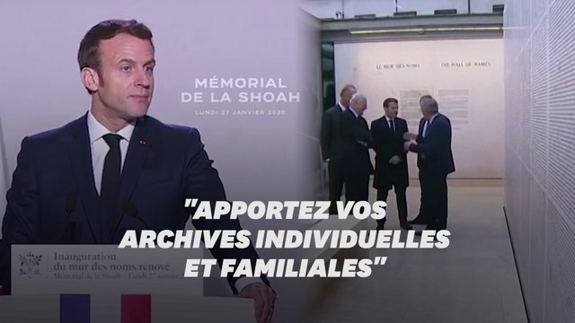 Macron appelle les Français à partager leurs archives de la Shoah