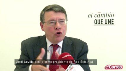 Jordi Sevilla dimite como presidente de Red Eléctrica