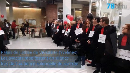 Réforme des retraites : la manifestation silencieuse des avocats des Yvelines.