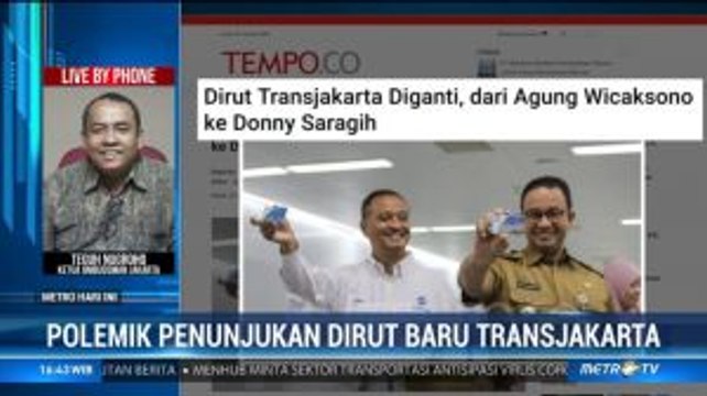Dirut Baru TransJakarta Terpidana Penipuan, Ombudsman Dalami Dugaan Maladministrasi