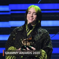 Download Video: Billie Eilish sweeps top Grammy awards