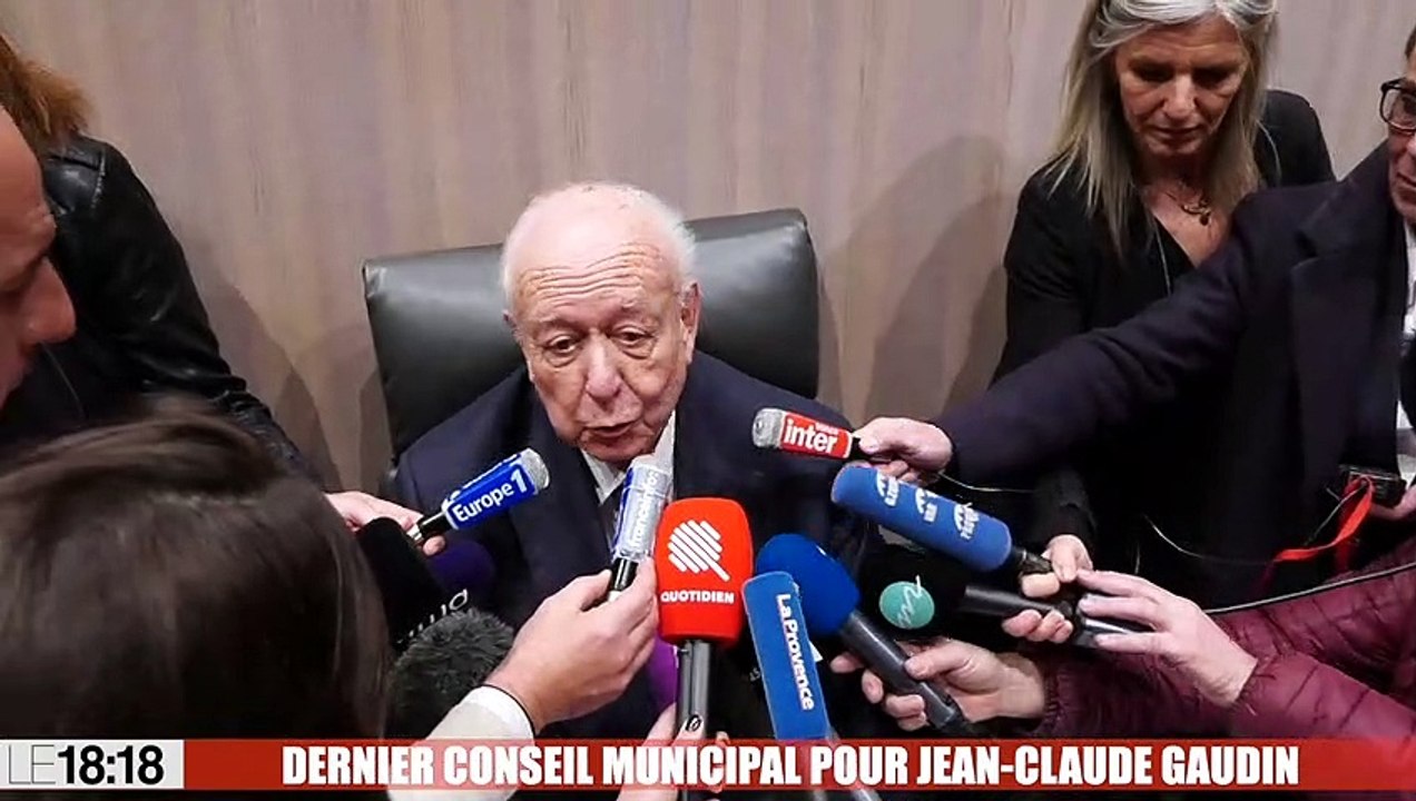 Marseille : "Beaucoup de nostalgie" pour Jean-Claude Gaudin après son dernier conseil municipal
