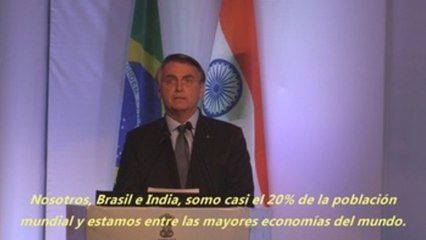El Bolsonaro más neoliberal subraya en India las oportunidades de inversión