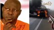 Urgent - La voiture de Tapha Gueye prend feu sur l'autoroute à péage et brûle entièrement...