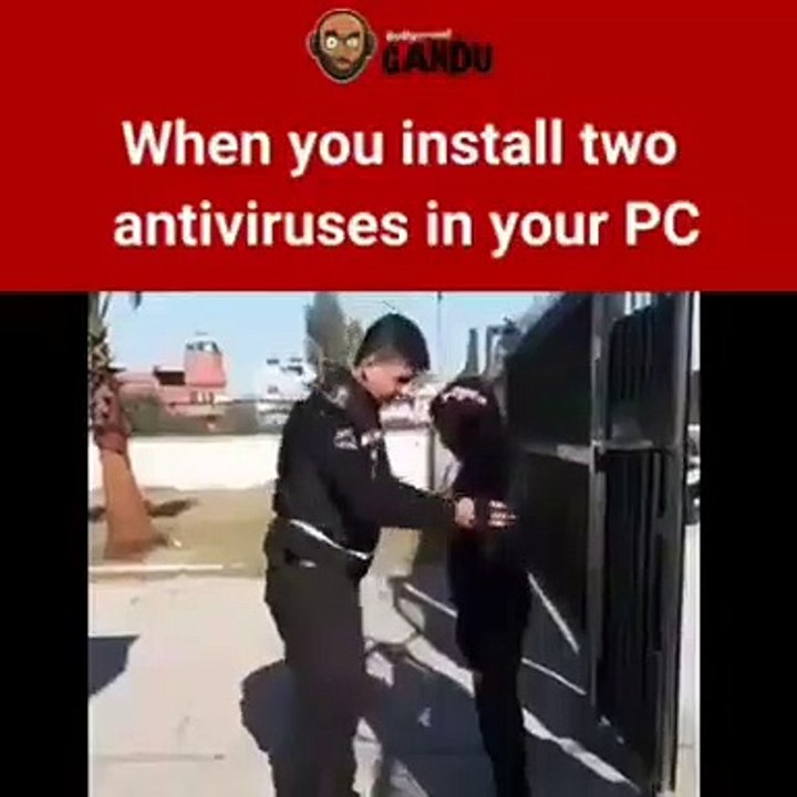 When you install two antivirus software in your pc and this happen watch till end