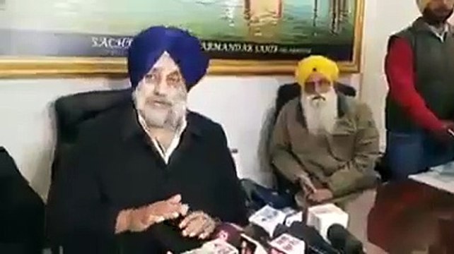 Sukhbir badal on Darbar sahib