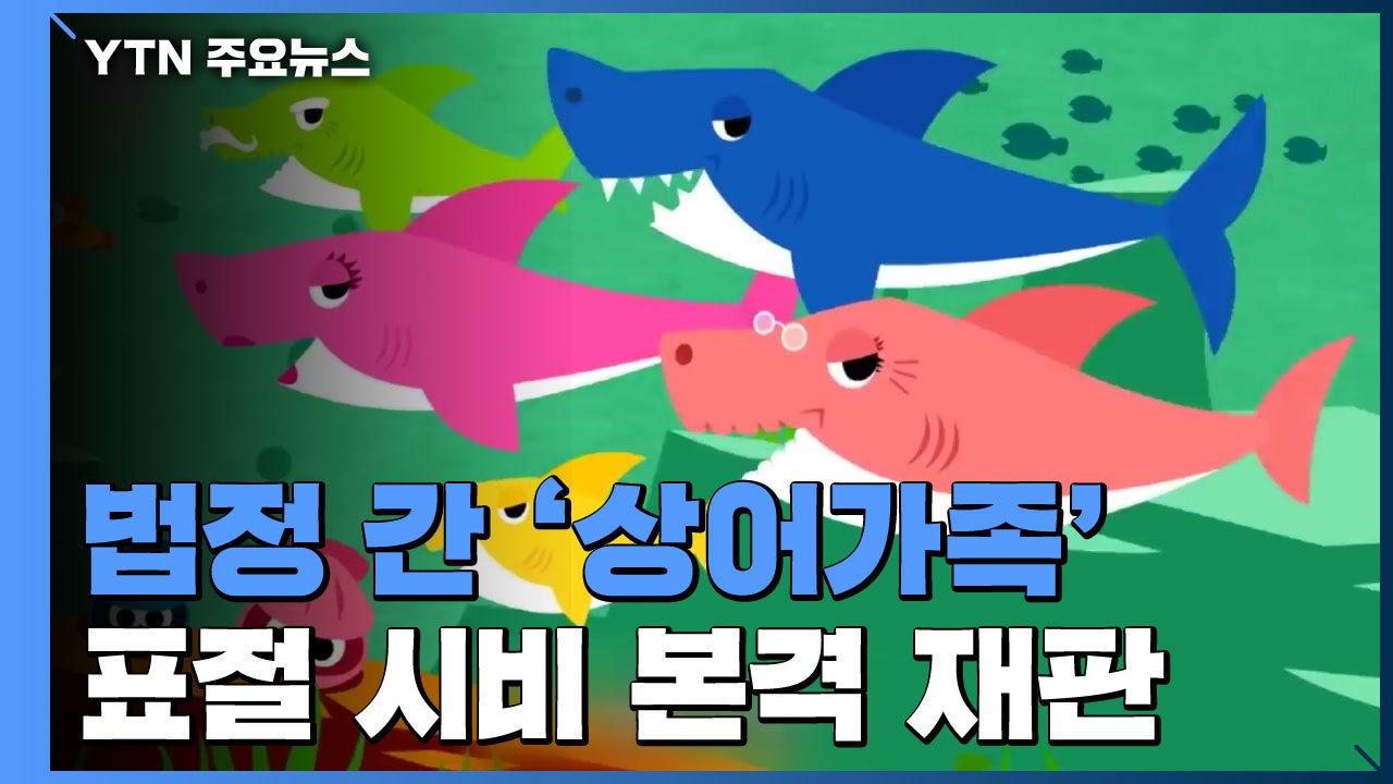 법정 간 '상어가족'...'표절 시비' 감정 의뢰 본격 재판 / YTN