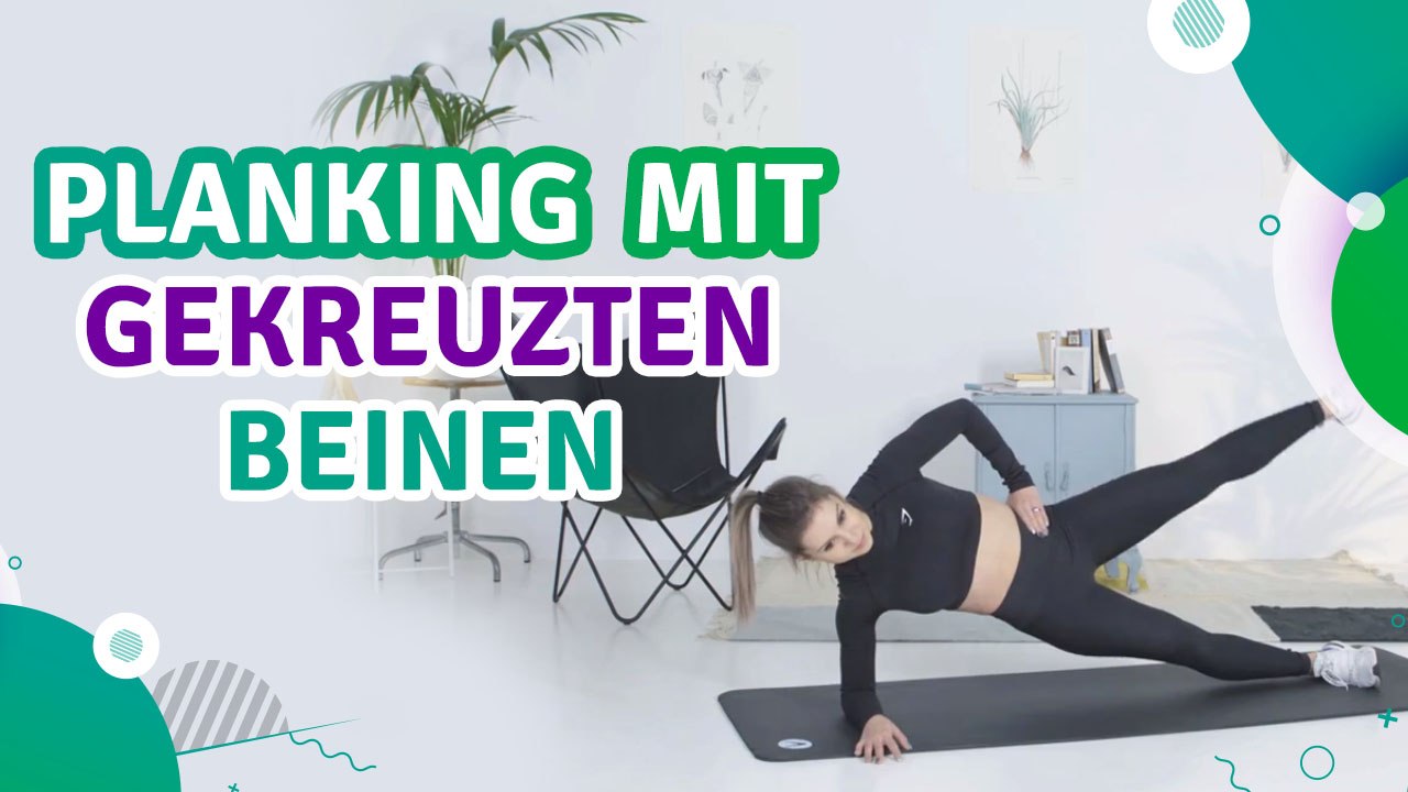 Planking mit gekreuzten Beinen - Du Bist Fit