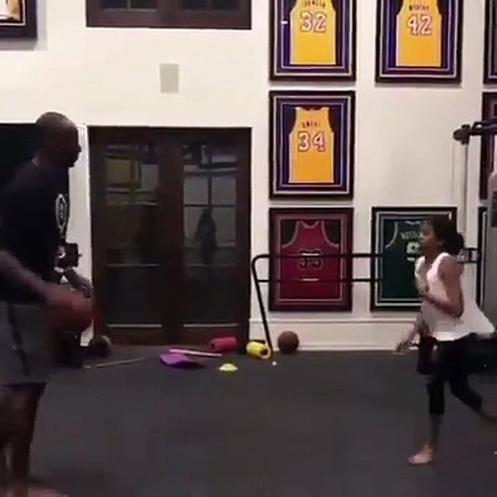 Kobe and GiGi... The Greatest Game of 1on1 Is Happening in Heaven Right Now