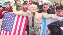 Palestinian demonstrators protest against Trump's 