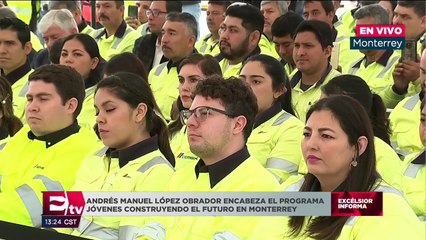 López Obrador visita Monterrey, NL, para supervisar becas