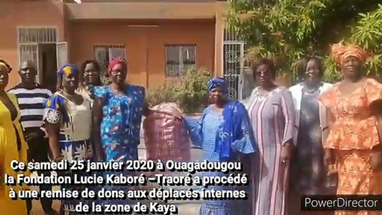 Solidarité  La Fondation Lucie Kaboré - Traoré vole au secours des déplacés