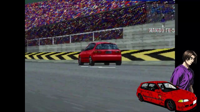 Gran Turismo (PSX) - Carros do anime _Initial D_- Equipes _Night Kids_ e _Impact Blue_