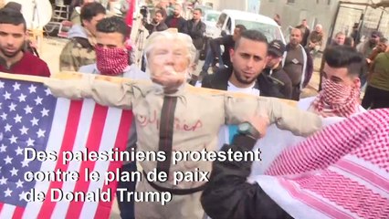 Gaza: Des manifestants protestent contre le "plan de paix" de Trump