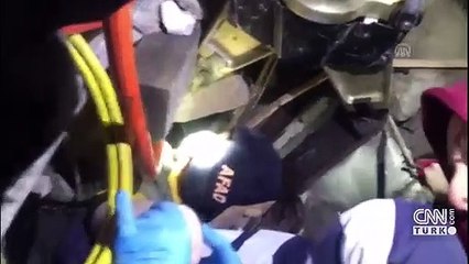 Mustafa Emir'in kurtarılma görüntüsü ortaya çıktı