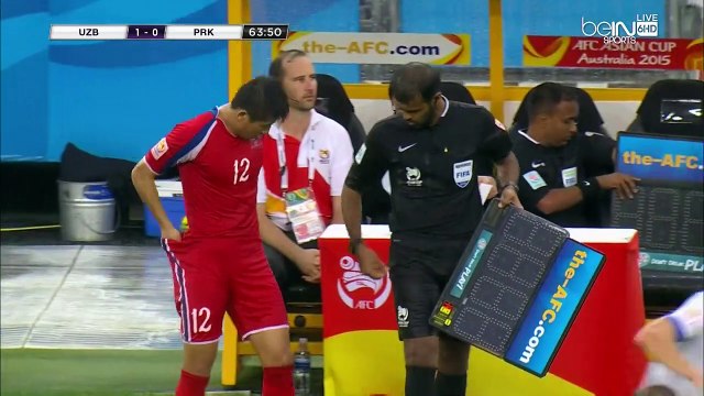 الشوط الثاني مباراة اوزبكستان و كوريا الشمالية 1-0 كاس اسيا 2015