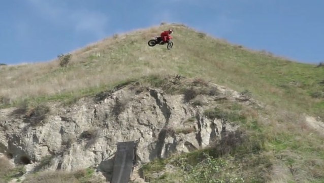 Jump A Dirt Bike Off A Massive Ramp? Challenge Accepted!