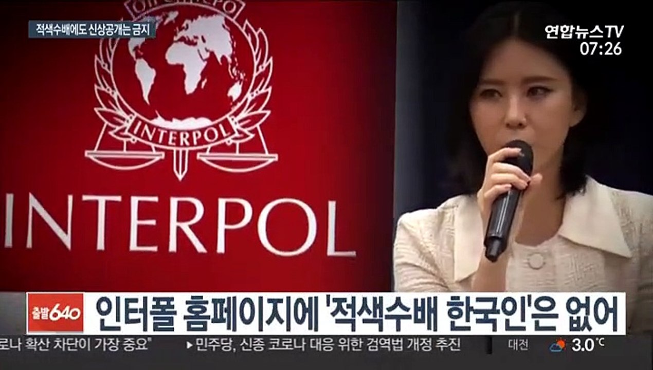 적색수배에도 인터폴 사이트엔 '전무'…이유는?