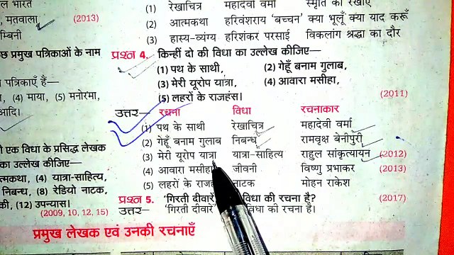 Hindi notes class 10th UP board part 3/यदि हिंदी प्रथम प्रश्न में 10 में 10 चाहिए तो इसे जरूर रख लो 10th Hindi gadya sahitya itihas