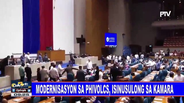 Modernisasyon sa PHIVOLCS, isinusulong sa Kamara