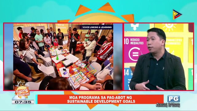 SDG TAMBAYAN: Mga programa sa pag-abot ng sustainable development goals