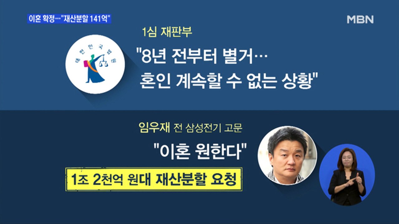 이부진 부부 이혼 확정…"임우재에 141억 원 지급"