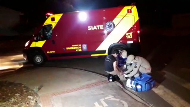 Motociclista fica ferido em colisão de trânsito no Bairro Periolo